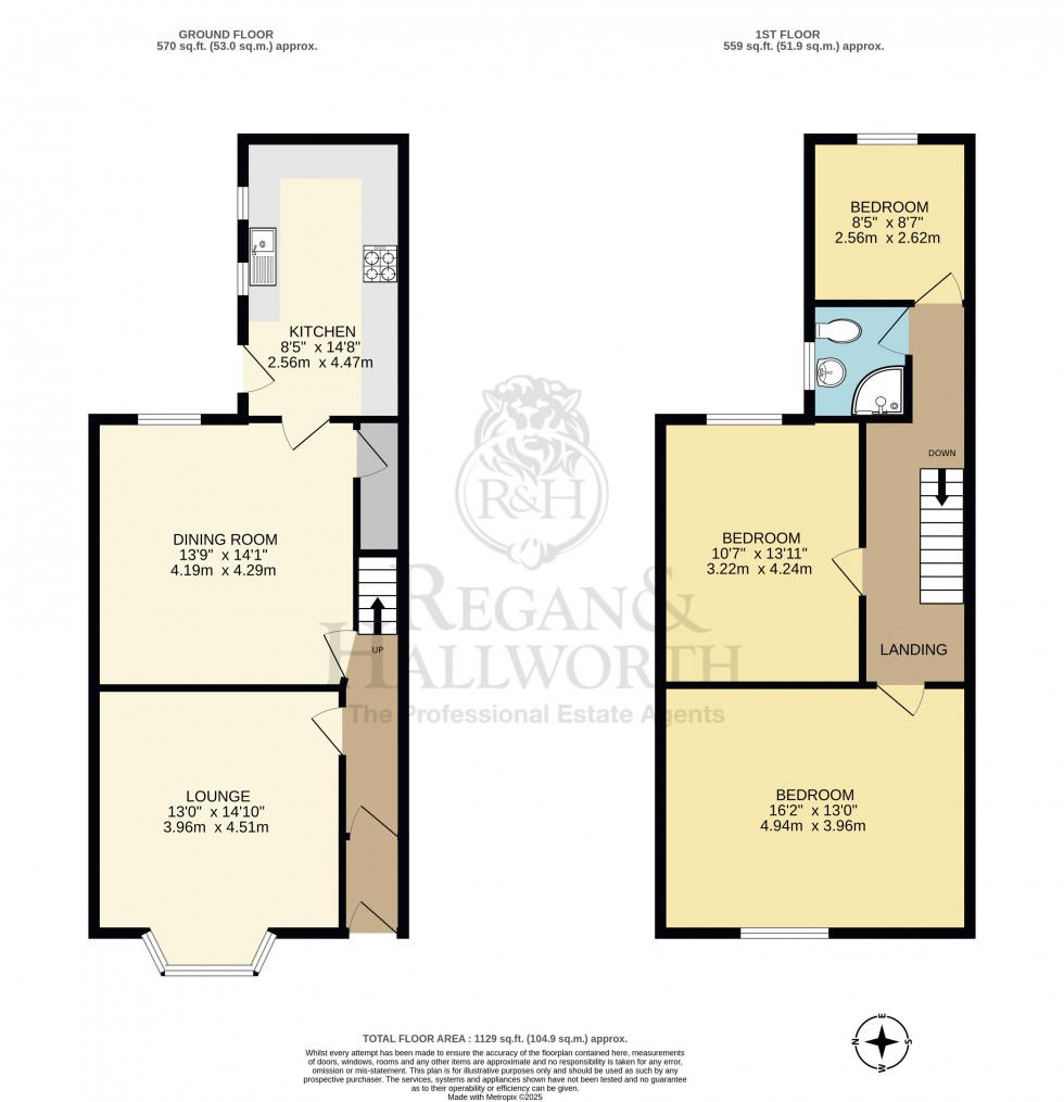 Floorplan for Colin Street, Swinley, WN1 1XY