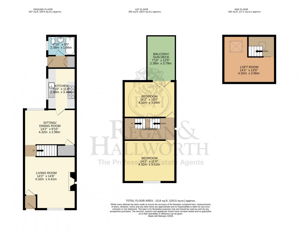 Floorplan for Billinge Road, Garswood, WN4 0XD