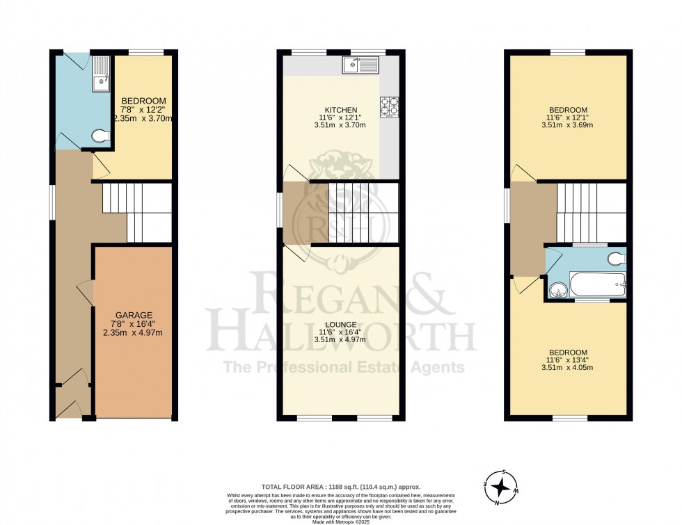 Floorplan for Duke Street, Swinley, WN1 2BJ