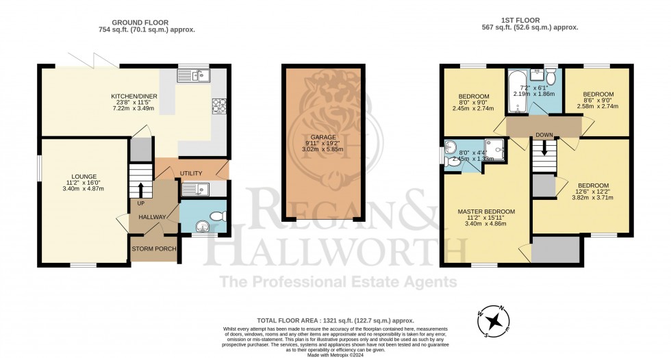 Floorplan for Weaver Close, Upholland, WN8 0BX