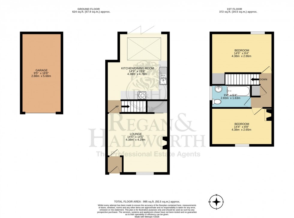 Floorplan for Beechfield, Hilldale, Parbold, WN8 7AR