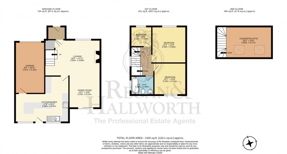 Floorplan for Ashby Road, Hawkley Hall, Wigan, WN3 5NE