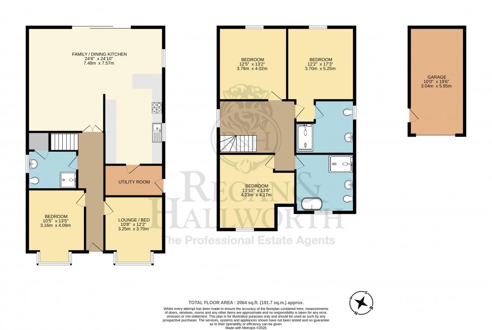 Floorplan for Back Lane, Appley Bridge, WN6 9LE