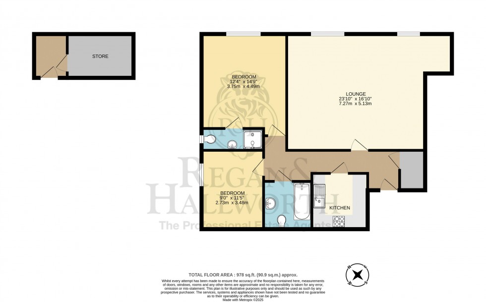 Floorplan for Apartment 16, 229 Wigan Road, Standish, WN1 2RF