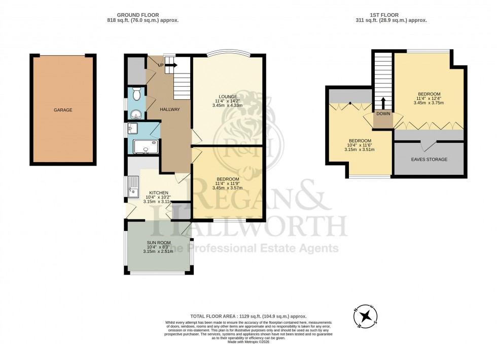 Floorplan for Doe Meadow, Newburgh, WN8 7LZ