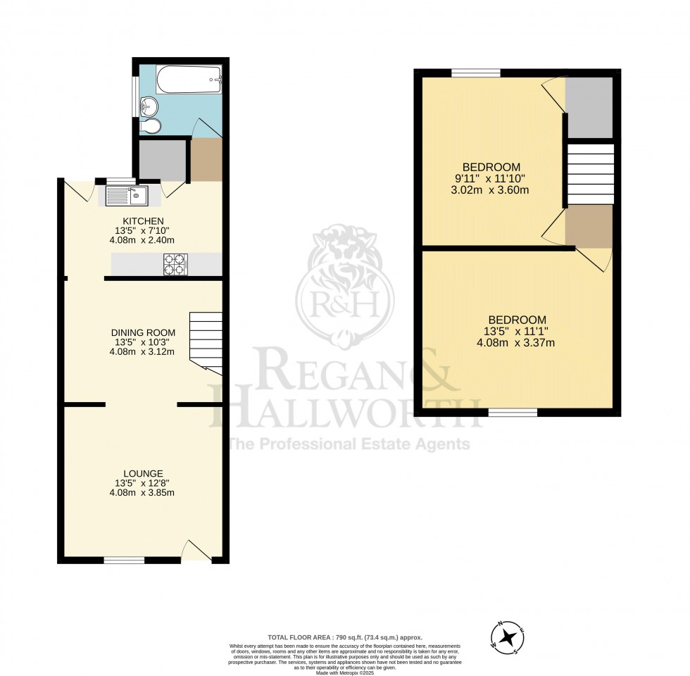 Floorplan for Cowley Street, St. Helens, WN10 2SW