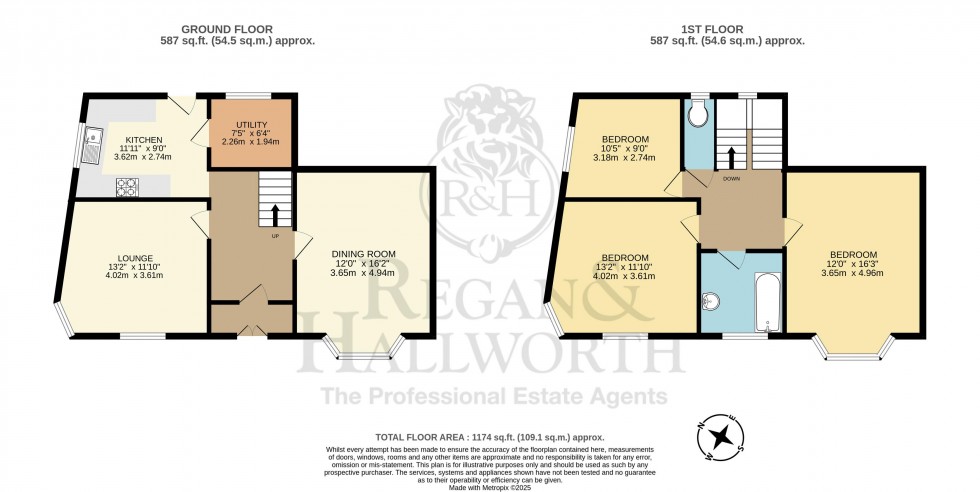Floorplan for Trafalgar Road, Swinley, WN1 2BB
