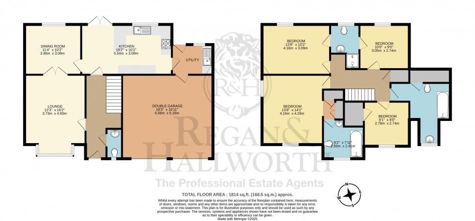 Floorplan for Trevore Drive, Standish, WN1 2TT