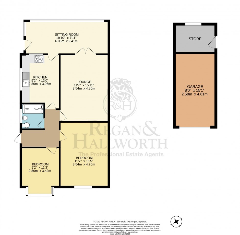 Floorplan for Cousins Lane, Rufford, L40 1TN