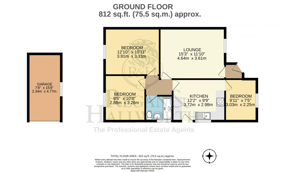 Floorplan for Bentham Road, Standish, WN6 0ND