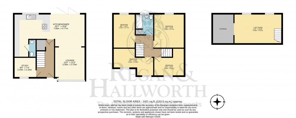 Floorplan for Lilian Drive, Gidlow, WN6 7HW