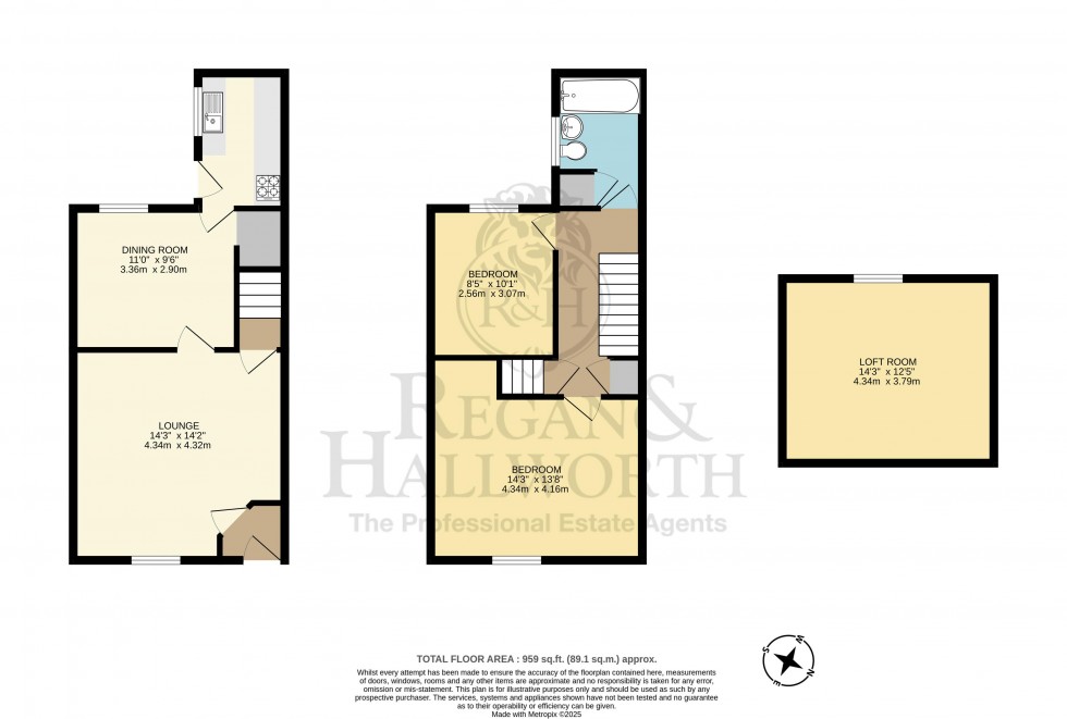 Floorplan for Baxter Street, Standish, WN6 0DE