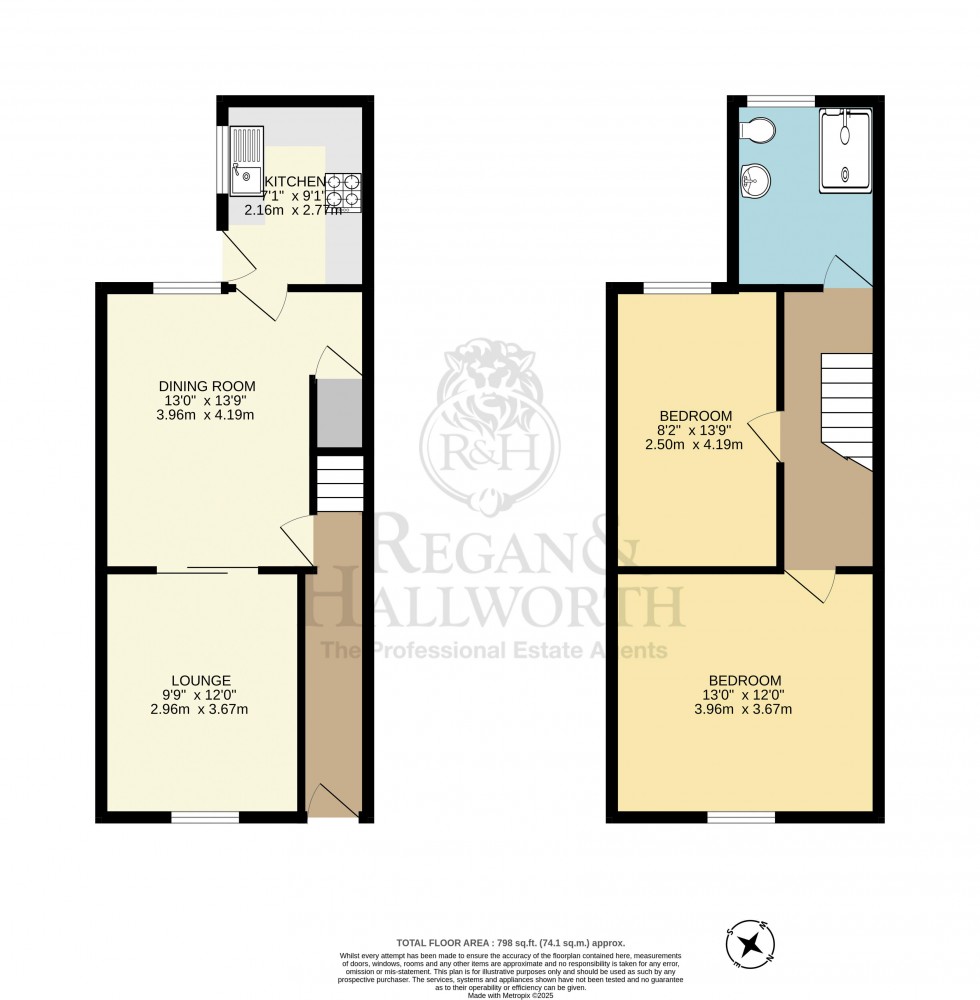 Floorplan for Brookhouse Street, Wigan, WN1 3EY