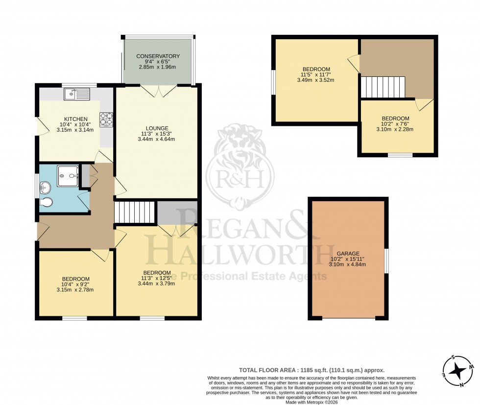 Floorplan for Derwent Road, Orrell, WN5 8PJ