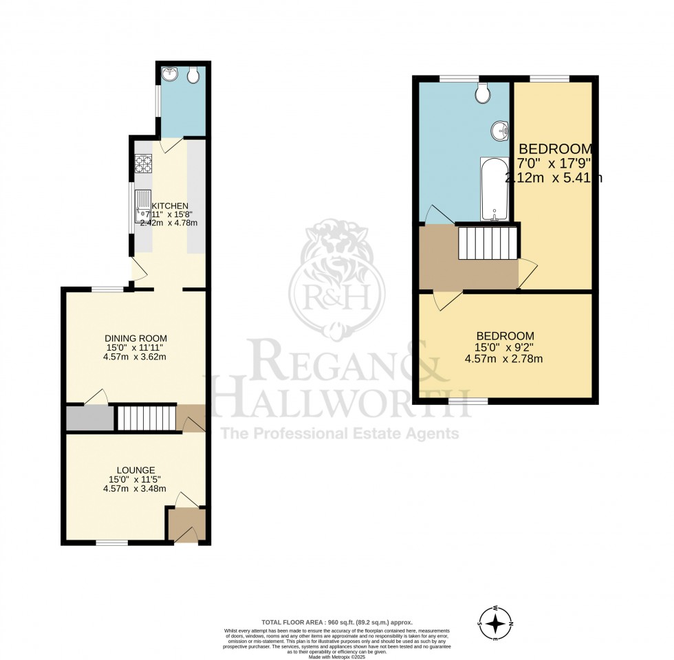 Floorplan for Kimberley Street, Springfield, WN6 7AJ