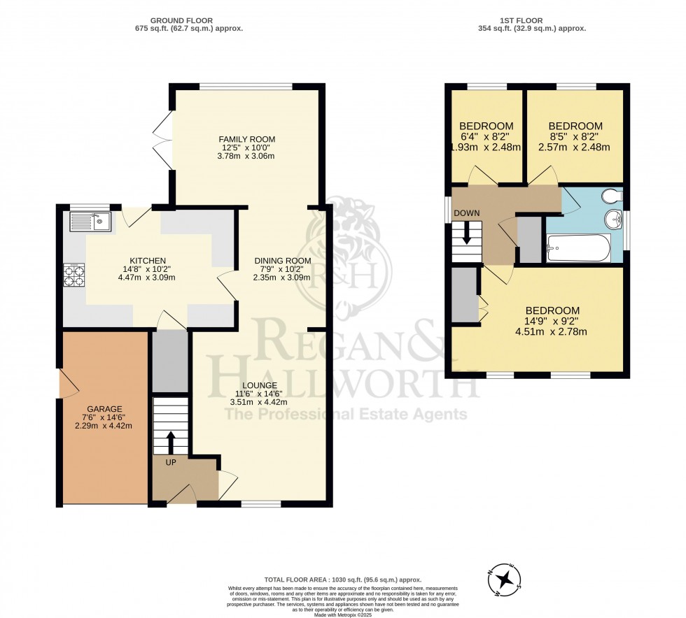 Floorplan for Swinside, Whelley, WN1 3NQ