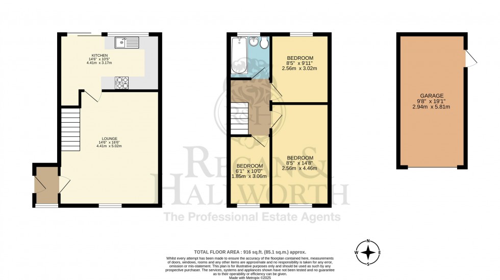 Floorplan for Platt Lane, Whelley, Wigan, WN1 3YA