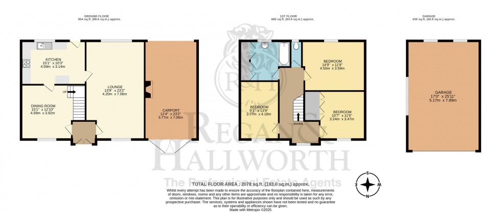 Floorplan for Park Road, Billinge, WN5 7JS