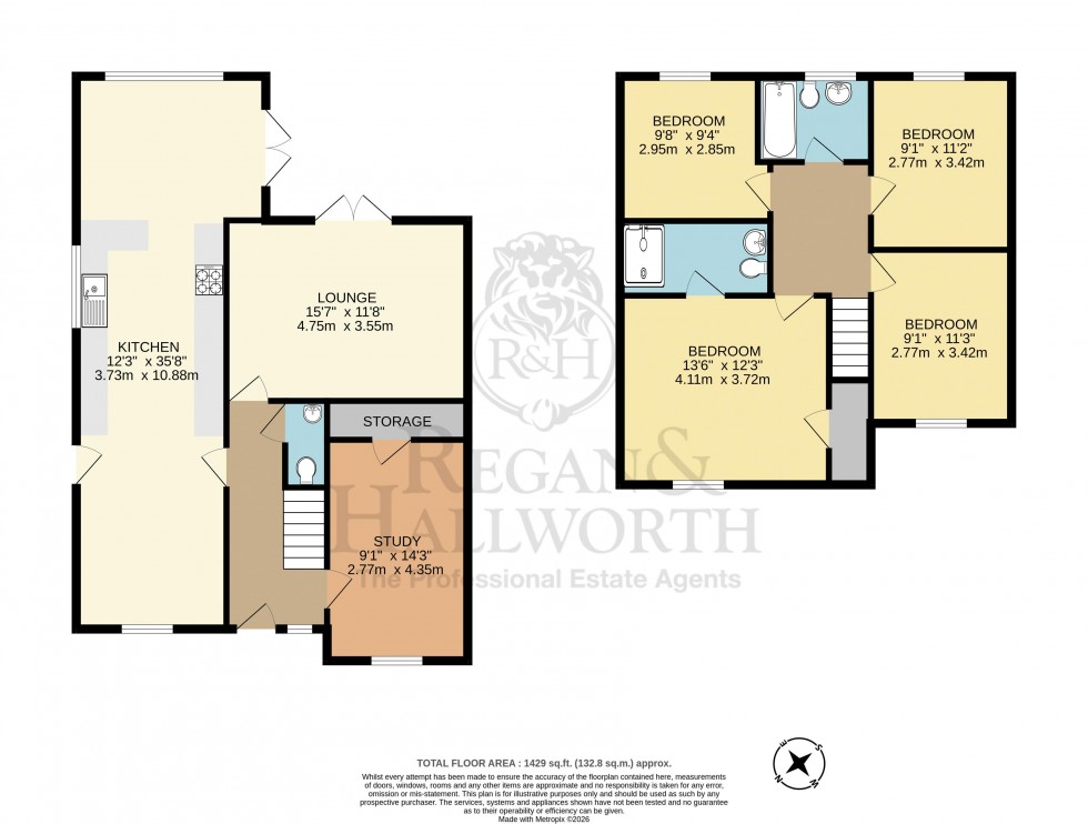 Floorplan for Booths Brow Road, Ashton-In-Makerfield, WN4 0NG