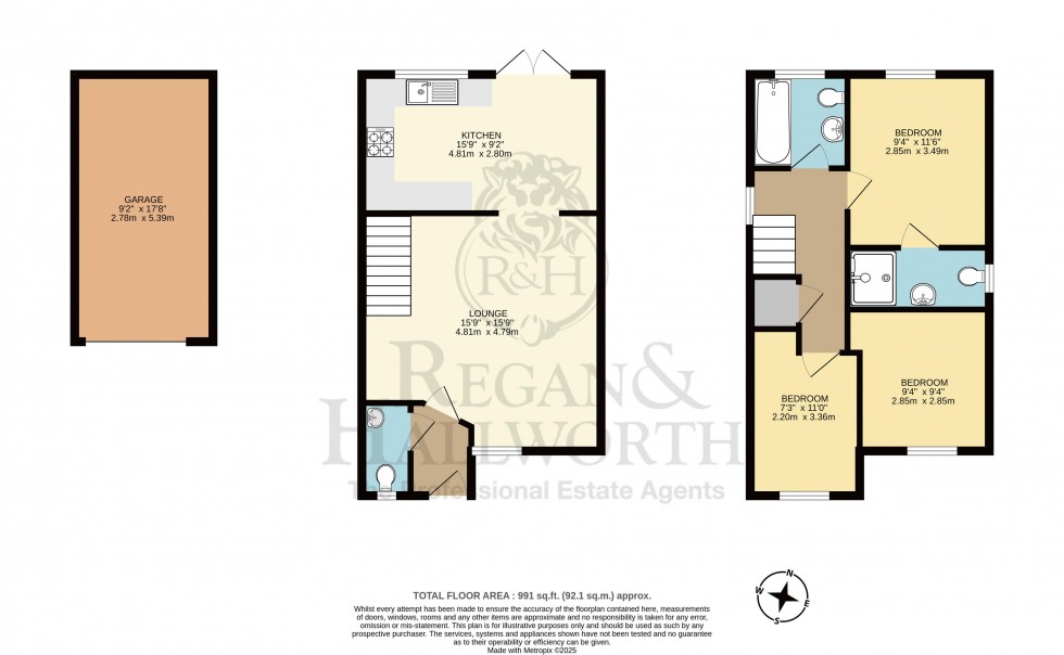 Floorplan for Herons Wharf, Appley Bridge, WN6 9ET