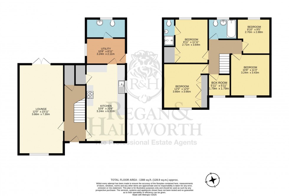 Floorplan for Lowry Hill Lane, Lathom, Ormskirk, L40 5UL
