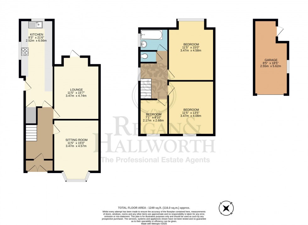 Floorplan for Winstanley Road, Billinge, Wigan, WN5 7XE