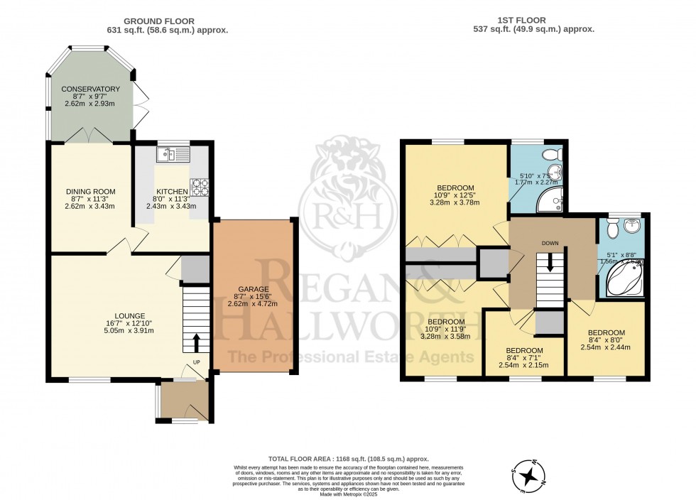 Floorplan for Frederica Gardens, Platt Bridge, WN2 3SY