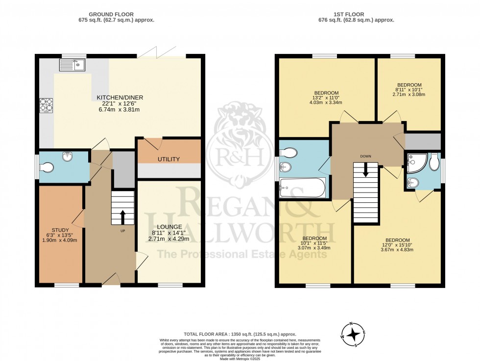 Floorplan for Highfield Drive, Crank, WA11 7SE