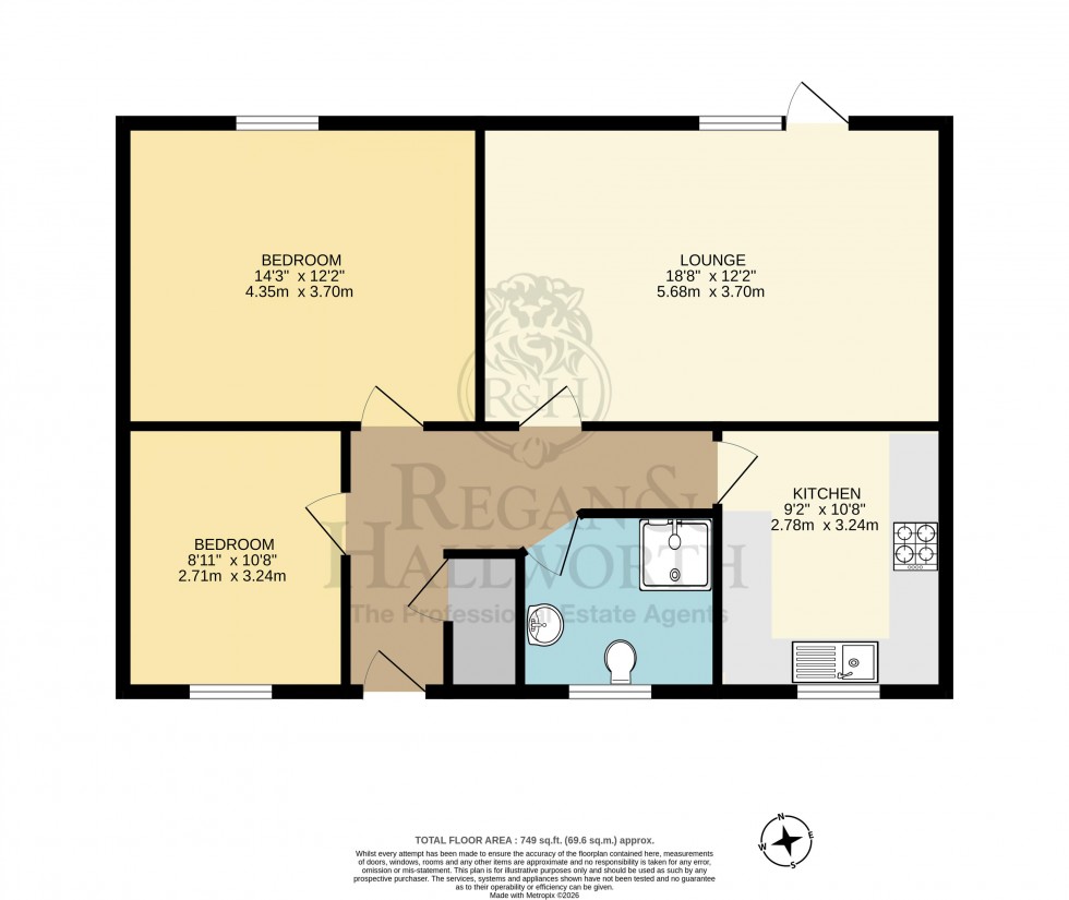 Floorplan for Kershaw Street, Orrell, WN5 0AW