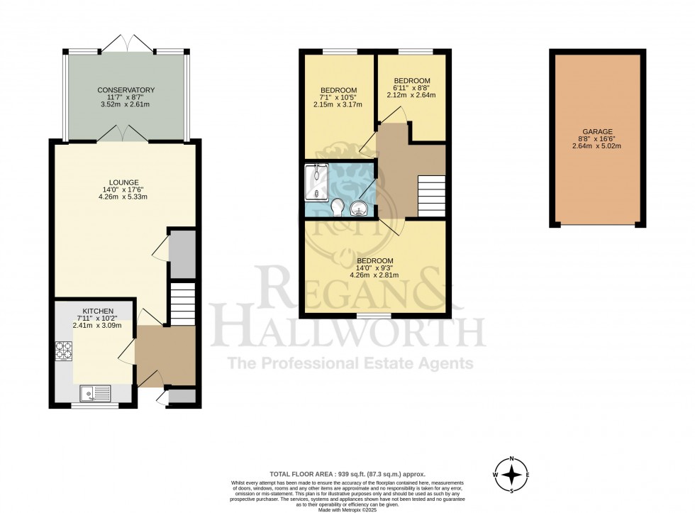 Floorplan for Ryton Close, Poolstock, WN3 5HH