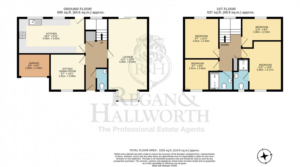 Floorplan for Narborough Close, Hindley Green, WN2 4SY