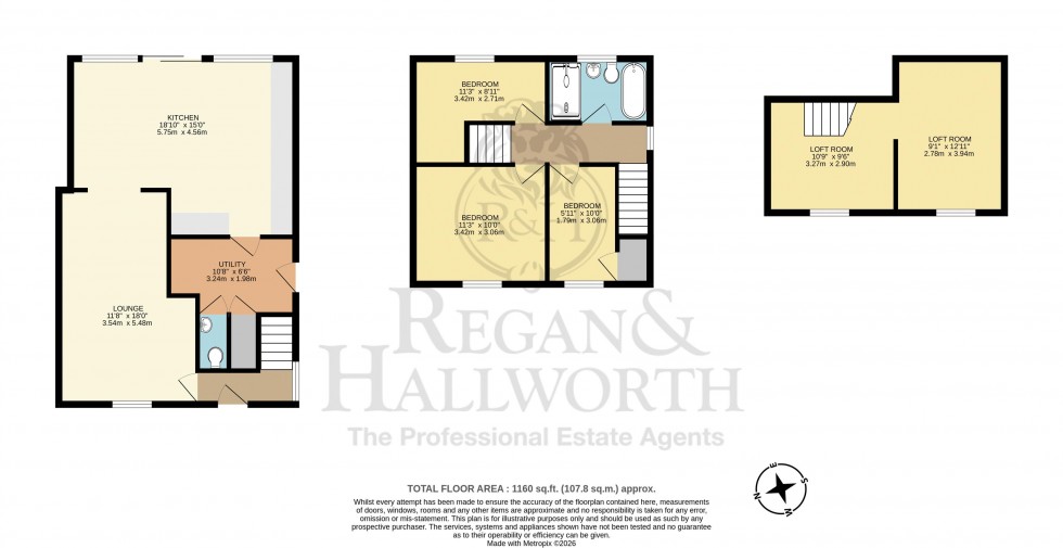 Floorplan for Browning Avenue, Wigan, WN3 5LJ