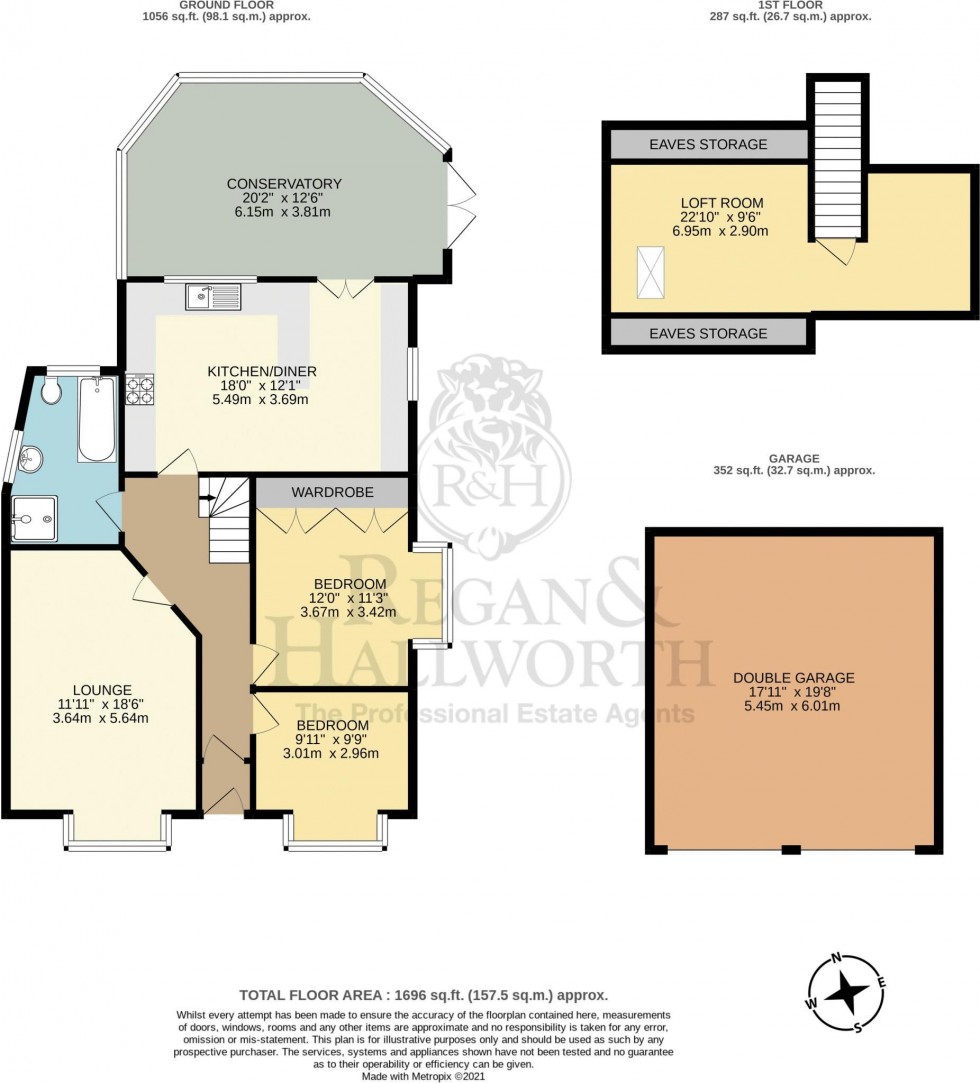Floorplan for Regent Street, Hindley, WN2 3HG