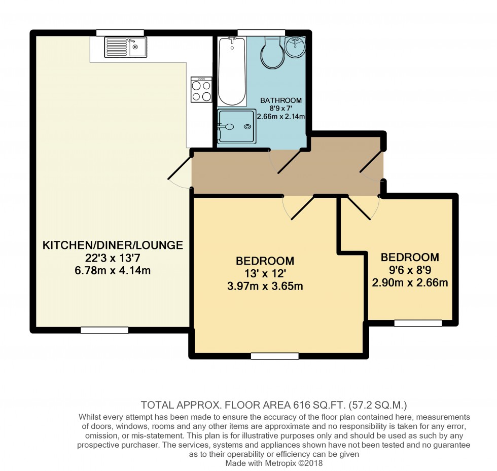 Floorplan for Alden Close, Standish, WN1 2TS