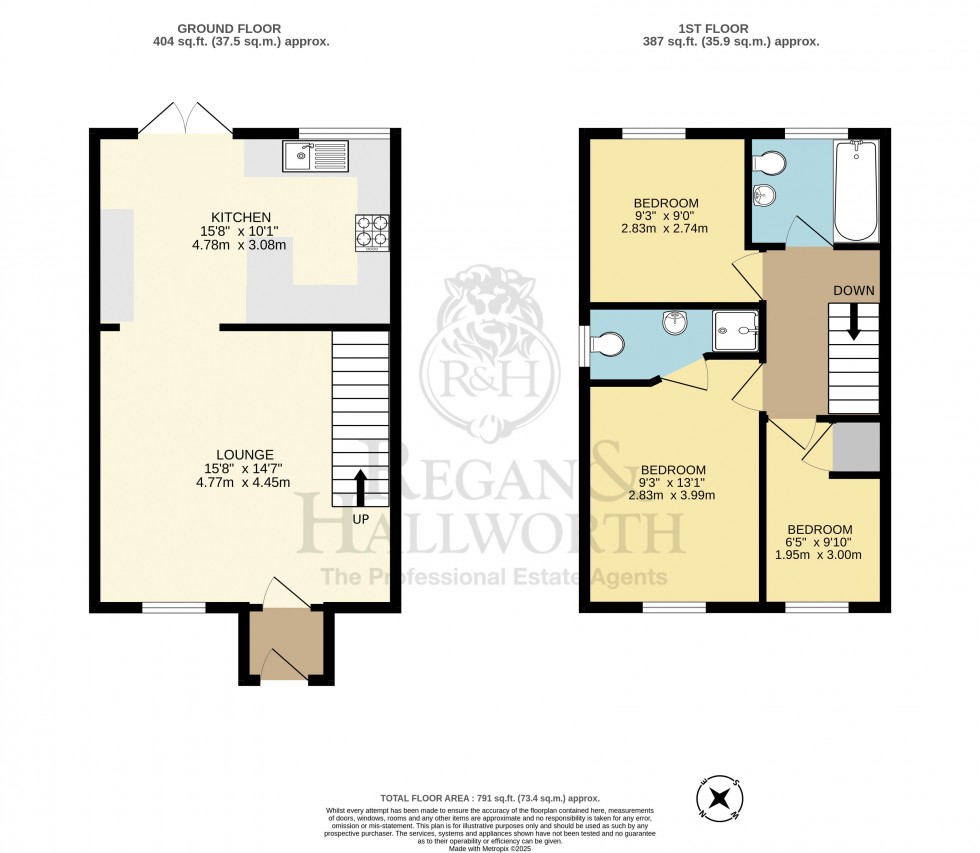 Floorplan for Creswick Close, Hindley, WN2 3JY