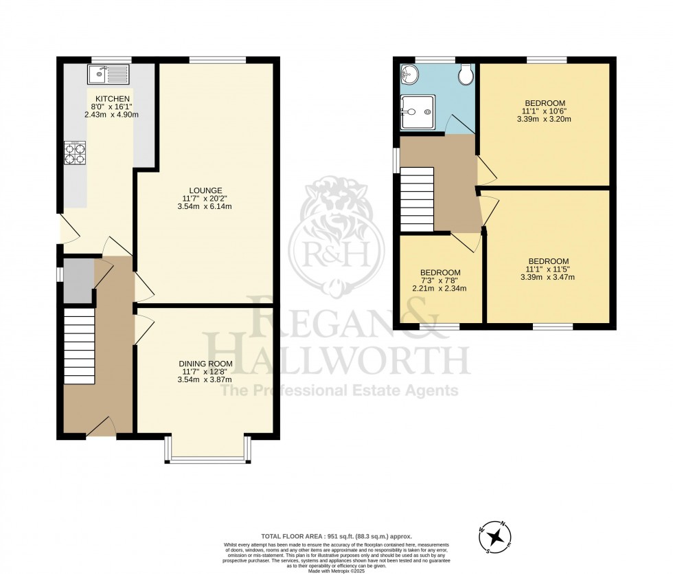 Floorplan for Mill Lane, Appley Bridge, WN6 9DD