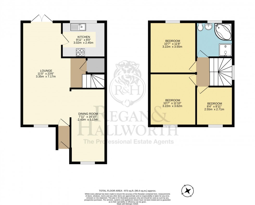 Floorplan for Hardrow Close, Hawkley Hall, WN3 5PW