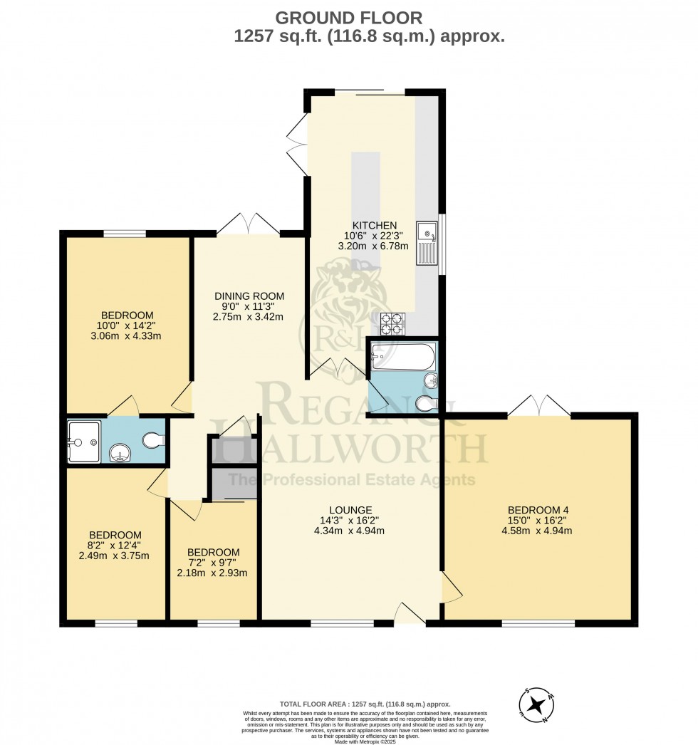 Floorplan for Denham Drive, Hawkley Hall, WN3 5QB