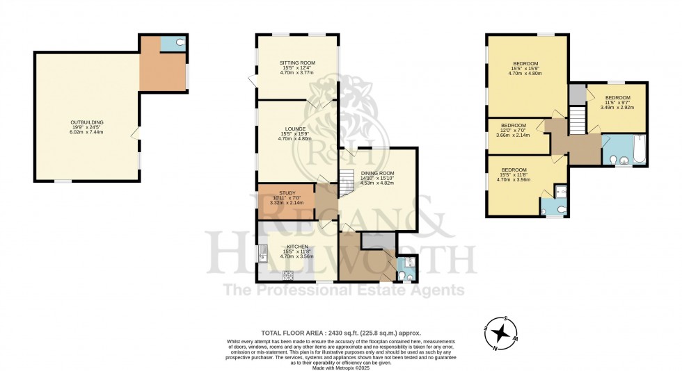 Floorplan for Athertons Farm House, Hall Lane, Billinge, WN5 7XA