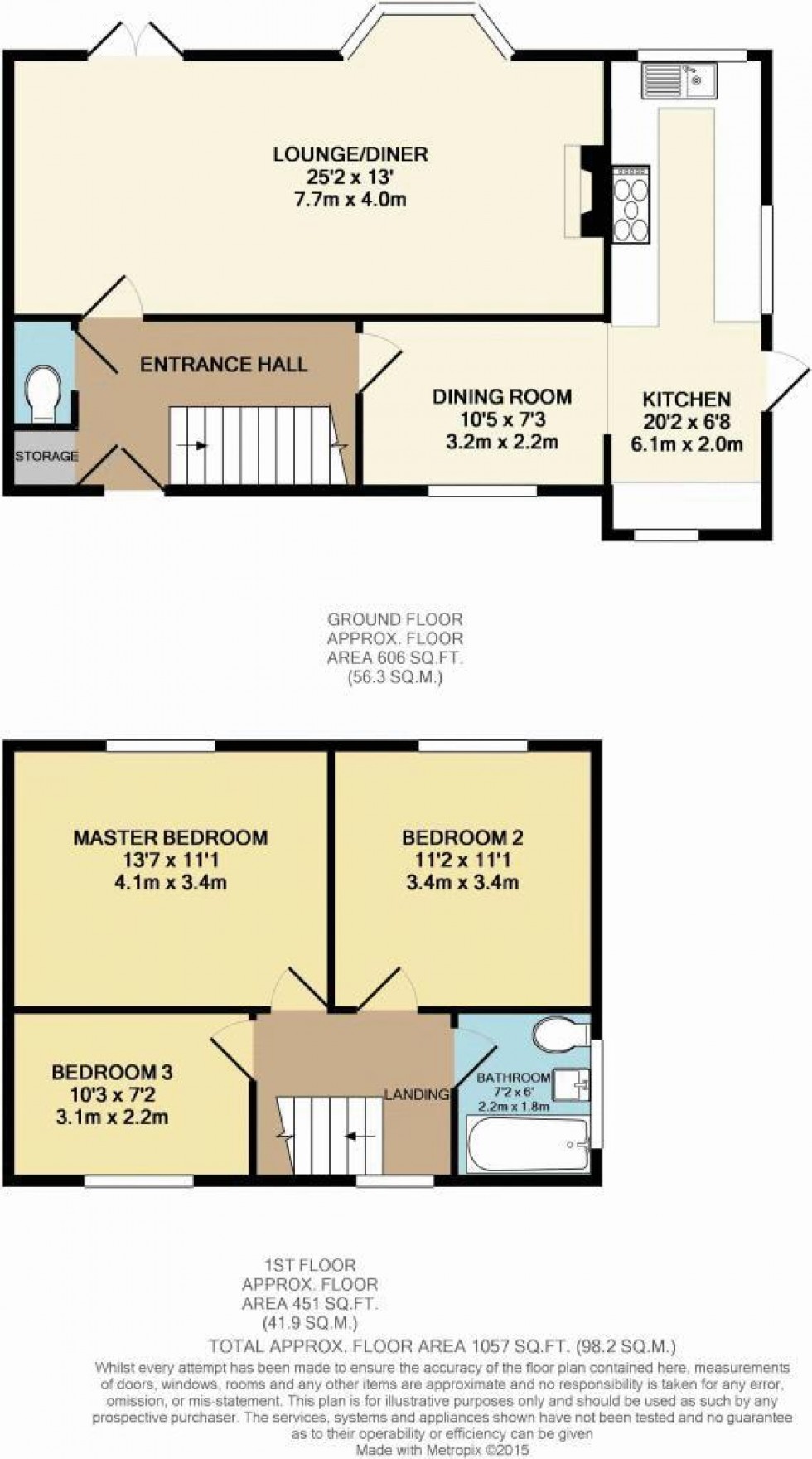 Floorplan for Graham Avenue, Appley Bridge, WN6 9EA