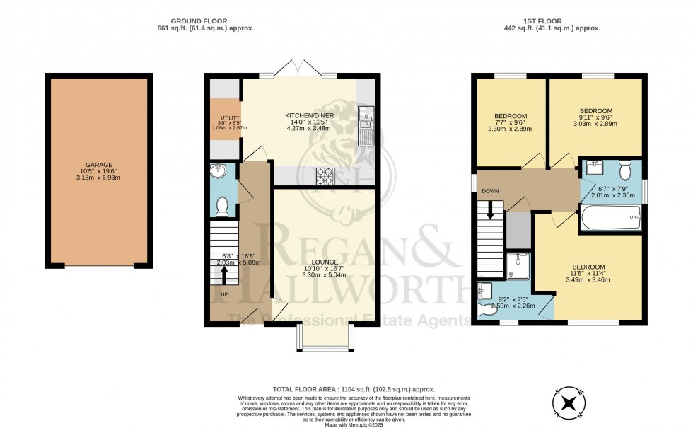 Floorplan for Bullrush Meadow, Standish, WN6 0WN