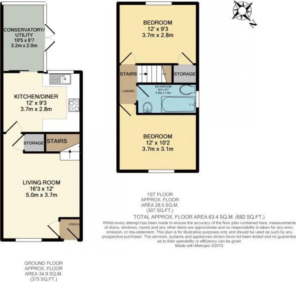 Floorplan for Gray Close, New Springs, WN2 1HU