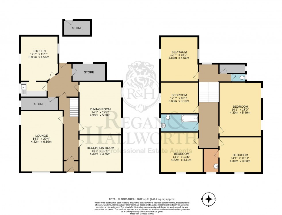 Floorplan for Brookfield Lane, Aughton, L39 6SN
