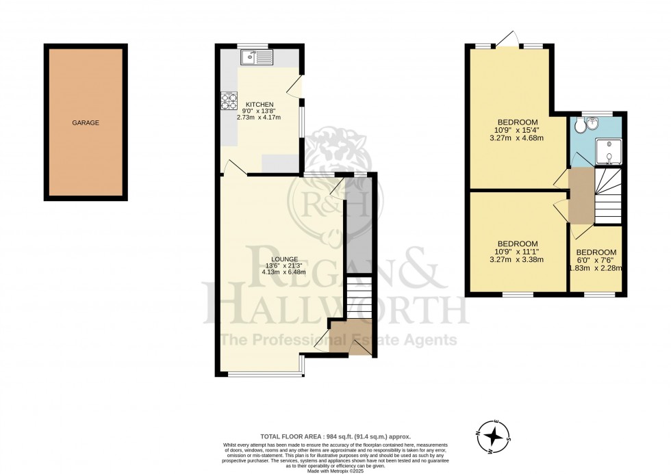 Floorplan for Broadriding Road, Shevington, WN6 8EX
