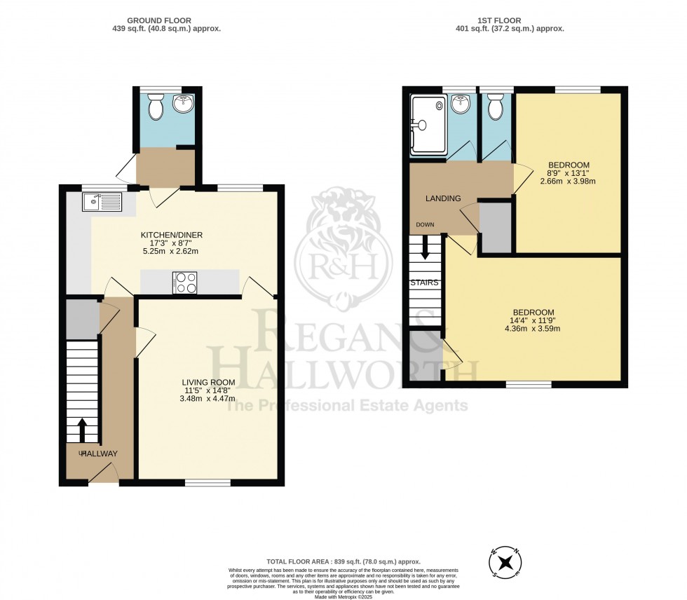 Floorplan for Carlisle Way, Aspull, WN2 1XY