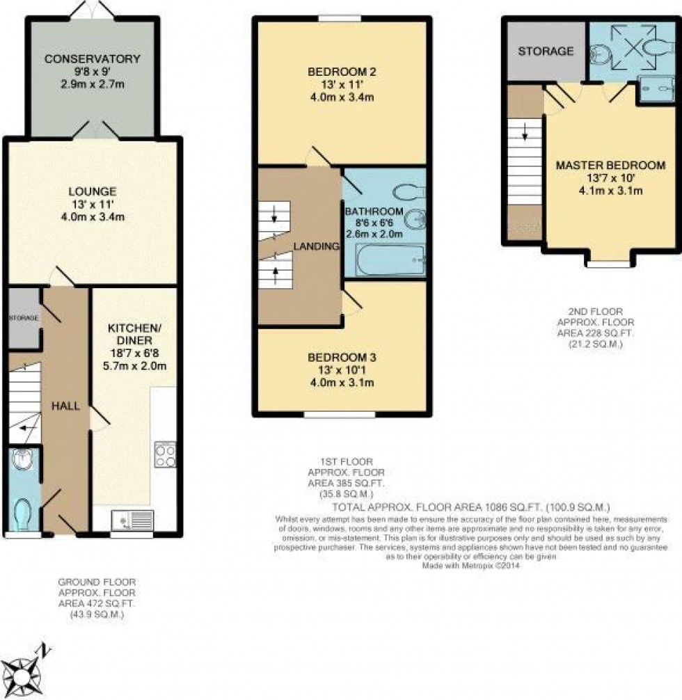 Floorplan for Hedgerow Gardens, Standish, WN6 0UX