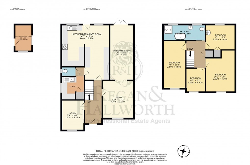 Floorplan for Hallbridge Gardens, Upholland, WN8 0ER