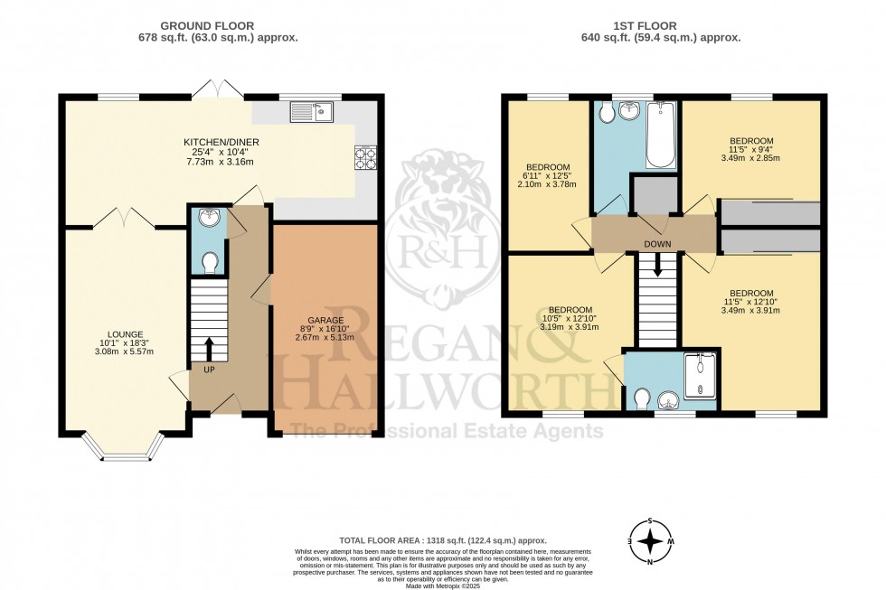 Floorplan for Fielders Close, Poolstock, Wigan, WN3 5AX