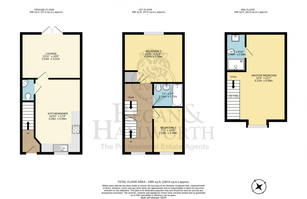 Floorplan for Rothwell Gardens, Golborne, WA3 3YG