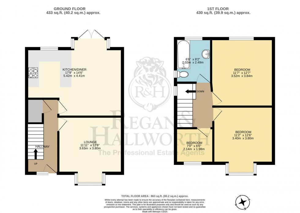 Floorplan for East Mount, Orrell, WN5 8LR
